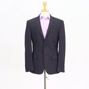William Rast 40R Gray Blazer Sport Coat Jacket 2-Button Herringbone Y043